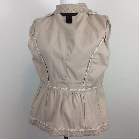 Marc by Marc Jacobs Leopard Print Blush Blazer 6 - Picture 4 of 7